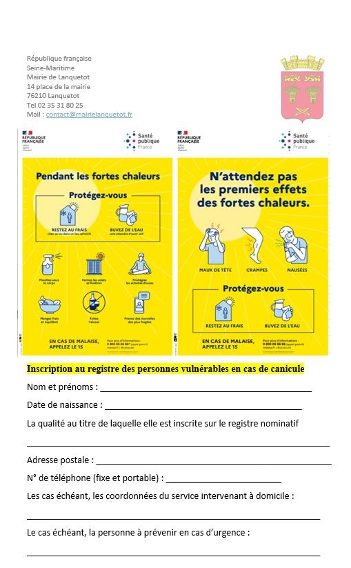 Plan canicule